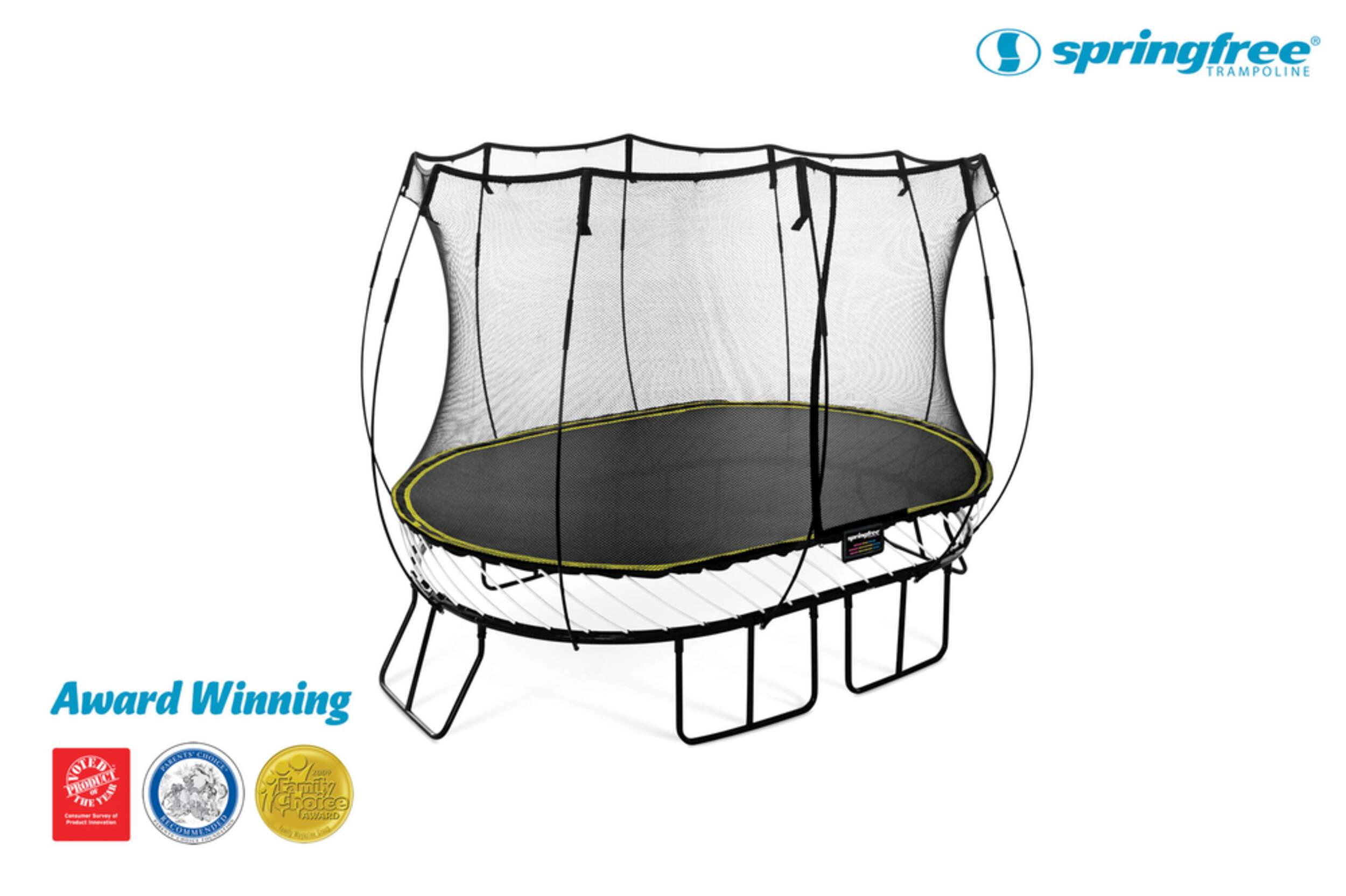 Springfree Trampoline with Safety Enclosure, 8 x 11ft Canadian Tire