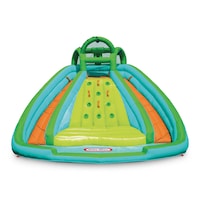 Little Tikes Outdoor Inflatable Rocky Mountain River Race Slide Bouncer, Kids Ages 5+