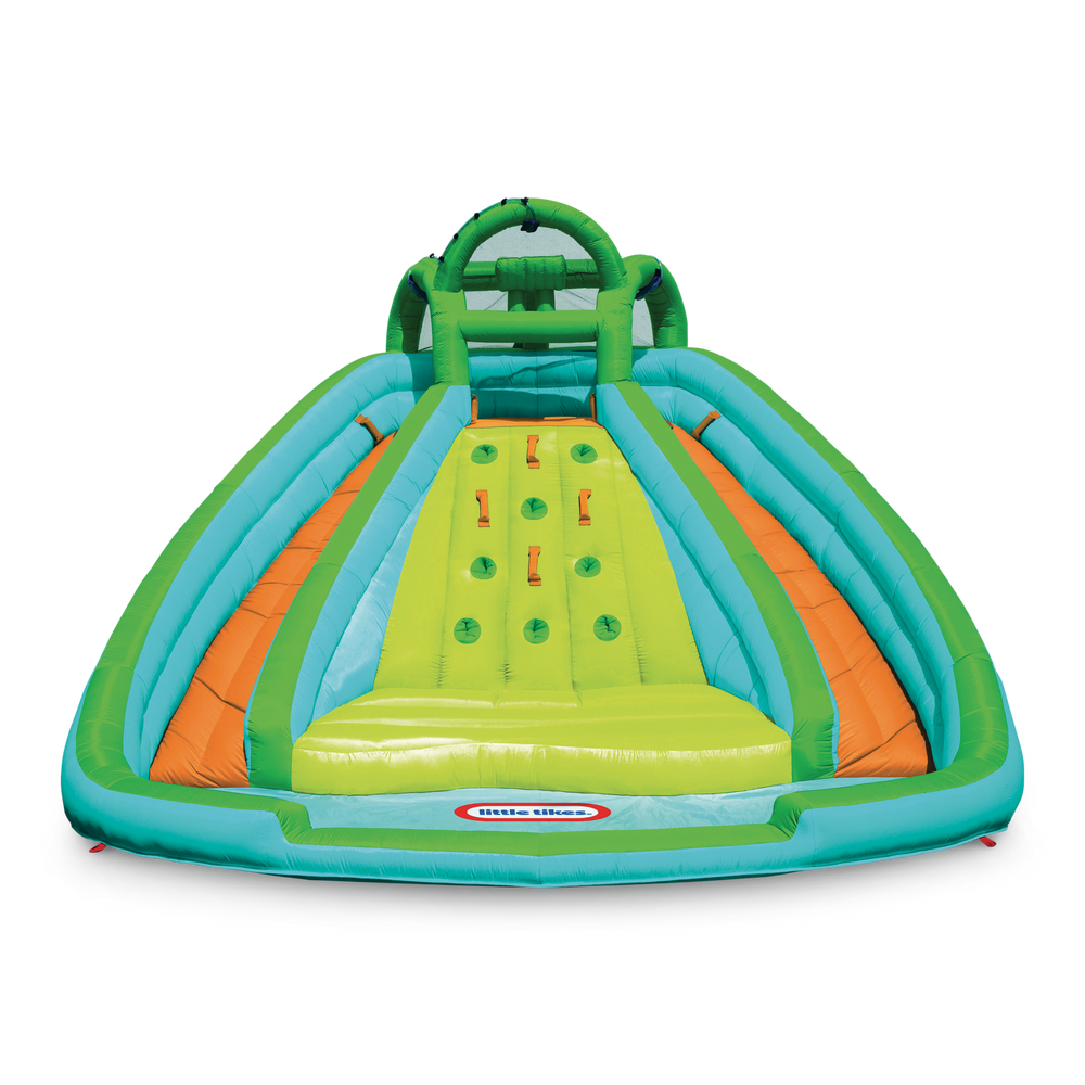 Little Tikes Outdoor Inflatable Rocky Mountain River Race Slide Bouncer,  Kids Ages 5+