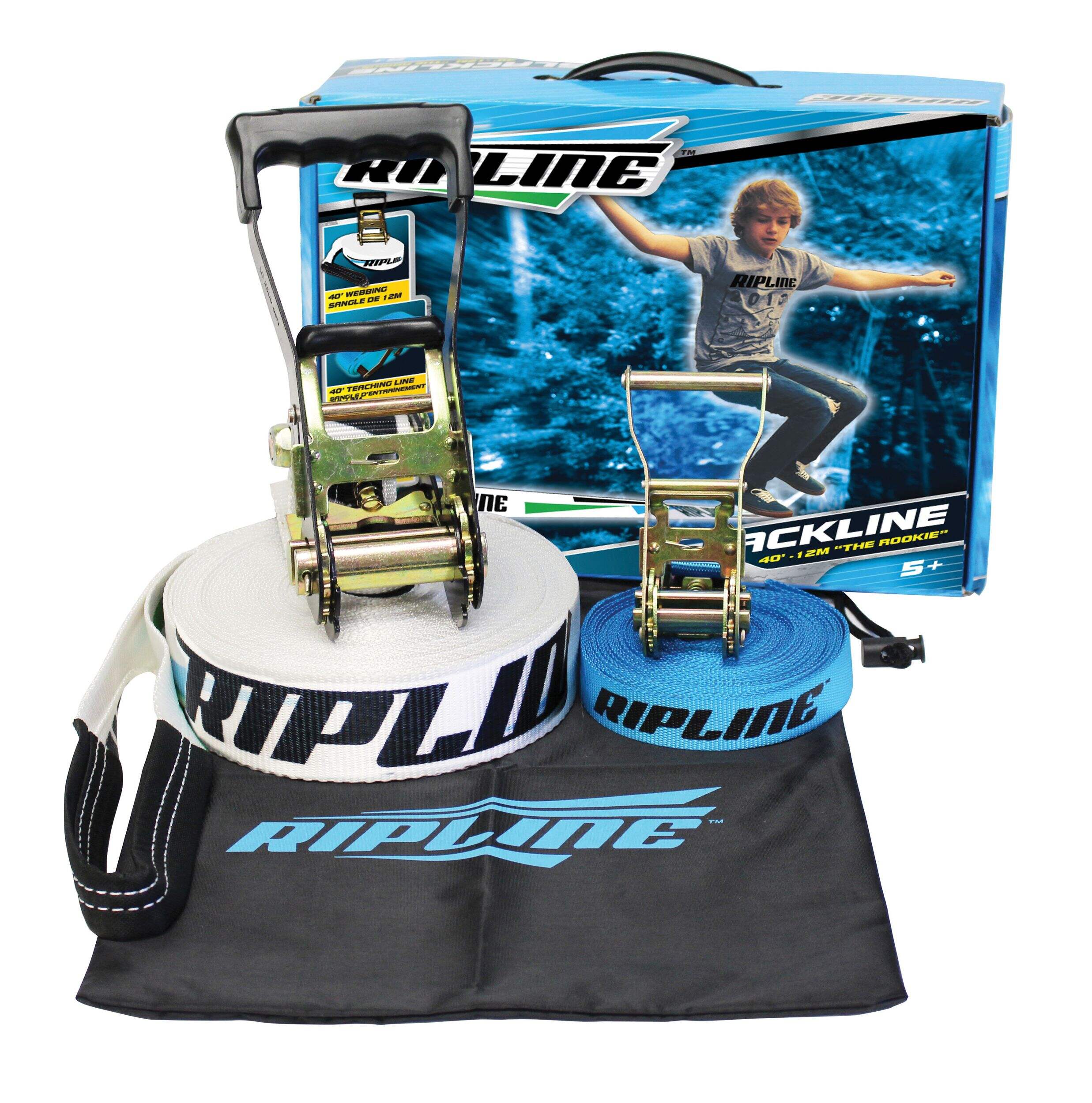 RipLine Outdoor Slackline, 40-ft, Ages 5+ Composite_or_Mixed