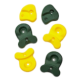 KidKraft Outdoor Swingset Accessory Climbing Holds/Grips/Rocks, 6-pk, Kids Ages 3-10 Overhead_Flat