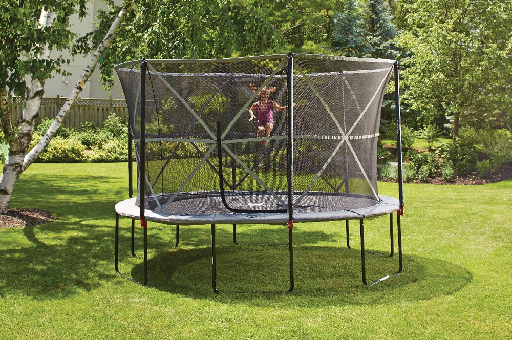 Outbound Oval Trampoline with Safety Enclosure, 13ft Canadian Tire