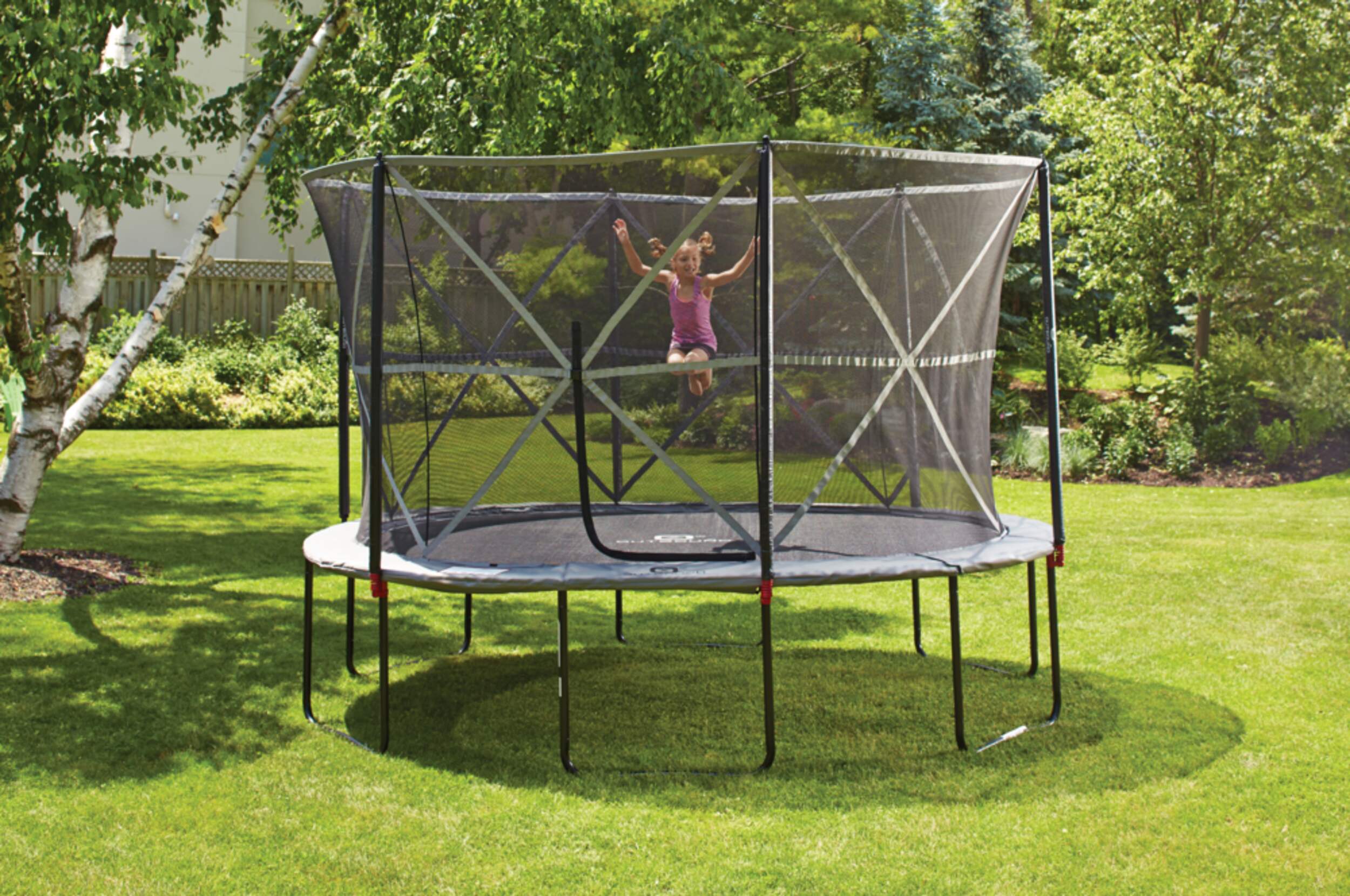 Outbound Oval Trampoline with Safety Enclosure, 13-ft | Canadian Tire