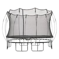 Springfree Large Square Trampoline, 11 x 11-ft Front_Flat