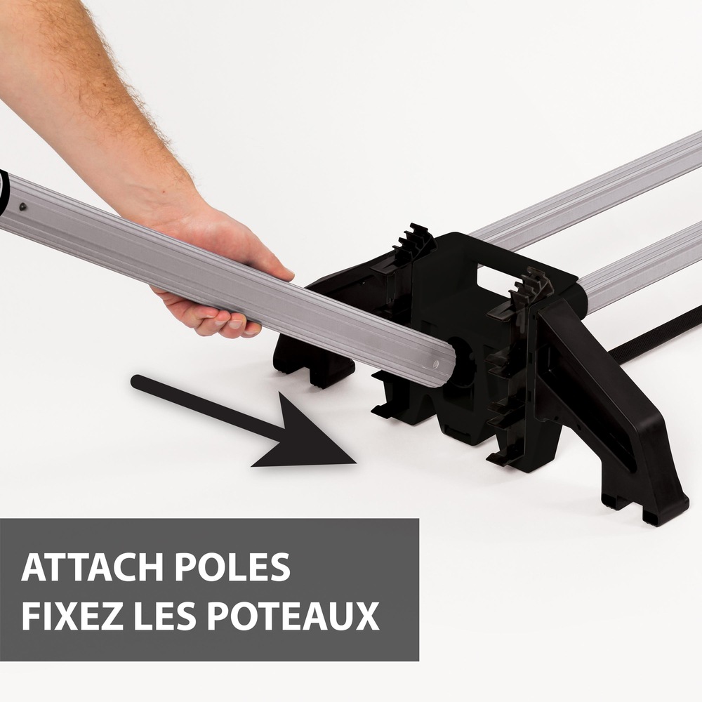 RecTek Outdoor/Indoor Portable Easy Setup Badminton Net System, 7pc, All Ages Canadian Tire