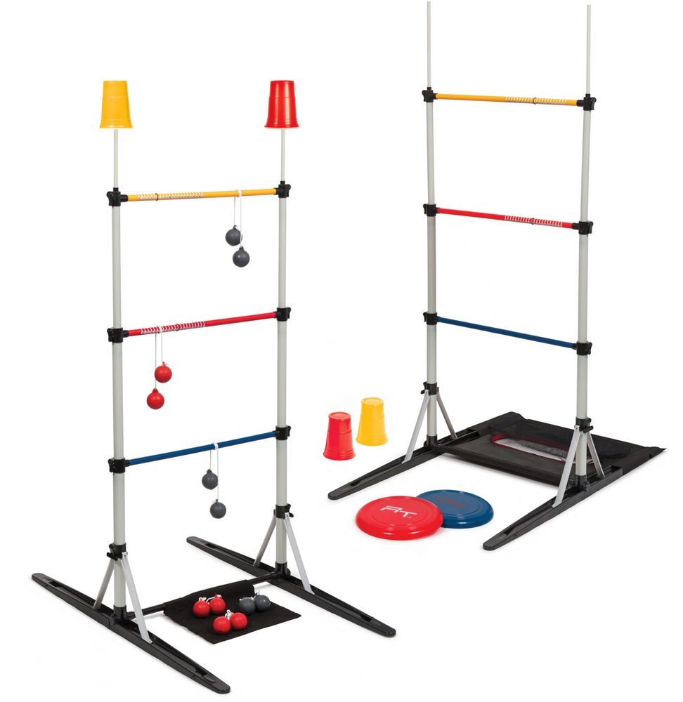RecTek Outdoor Portable 3in1 Ladderball, Disc Toss & Target Set