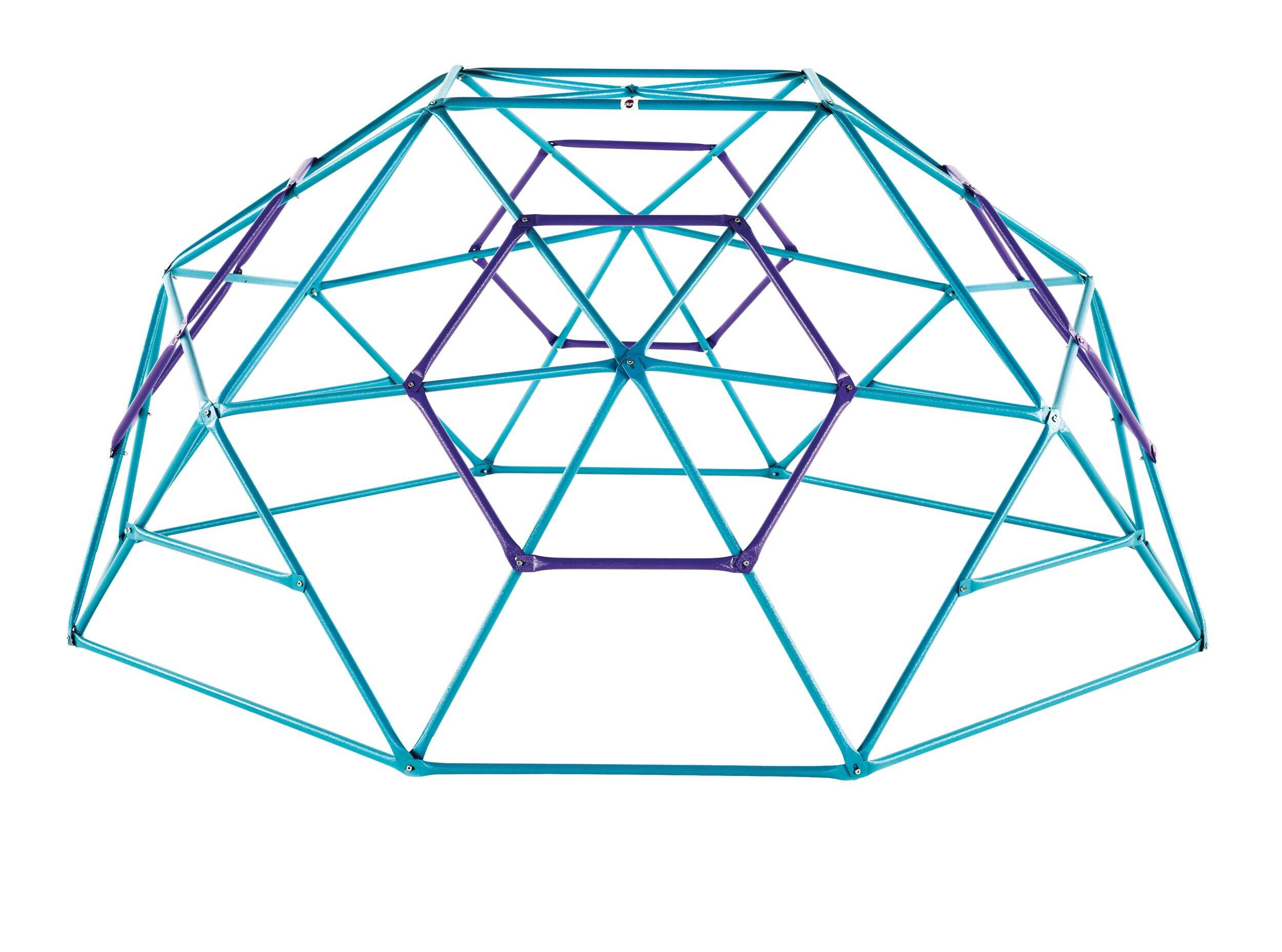 Dôme d'escalade métallique Plum Phobos, 108 x 108 x 53 po, 3 an et plus, violet/bleu Front_Elevated