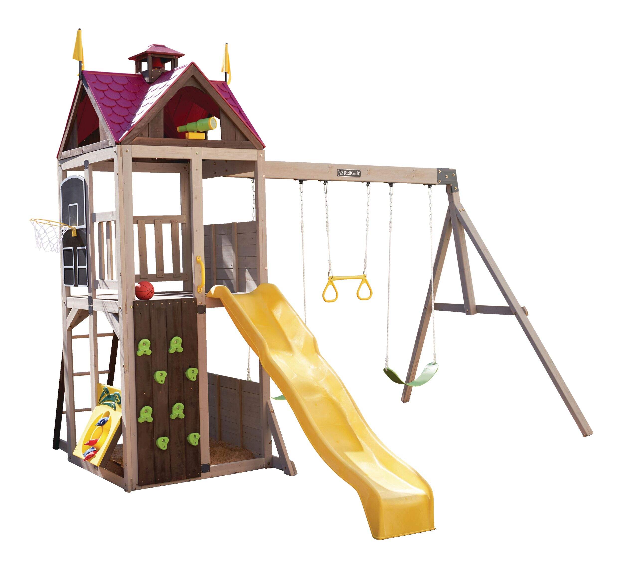 Big Backyard Summerhill Wooden Play Centre Front_Three_Fourths_Angled_Left