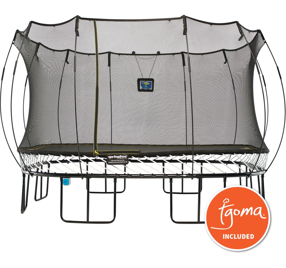 Springfree Square Smart Trampoline™ with Safety Enclosure, 13 x 13ft Canadian Tire