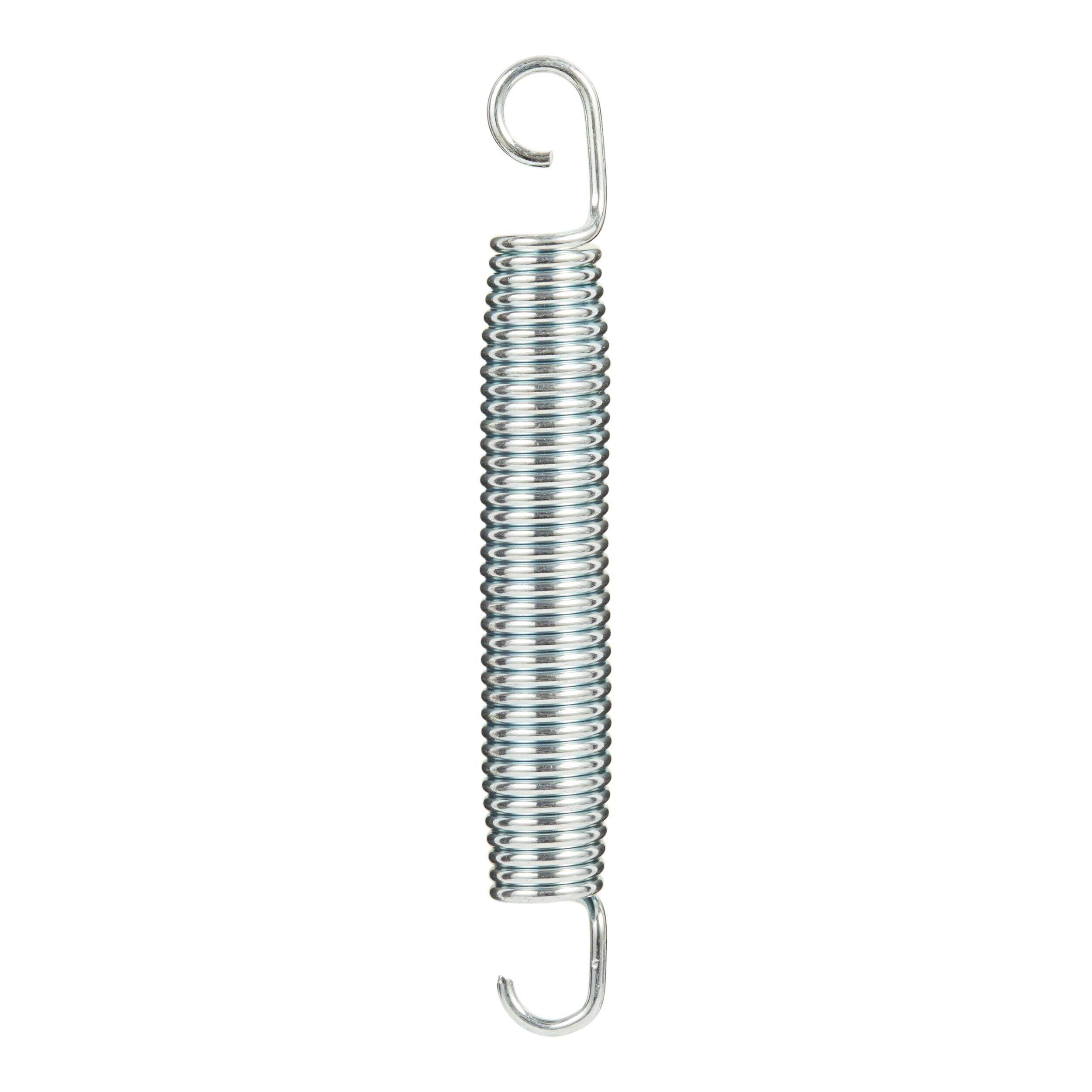 JumpTek Outdoor Zinc Plated Rust Resistant Trampoline Replacement Springs, 6.5-in Front_Flat