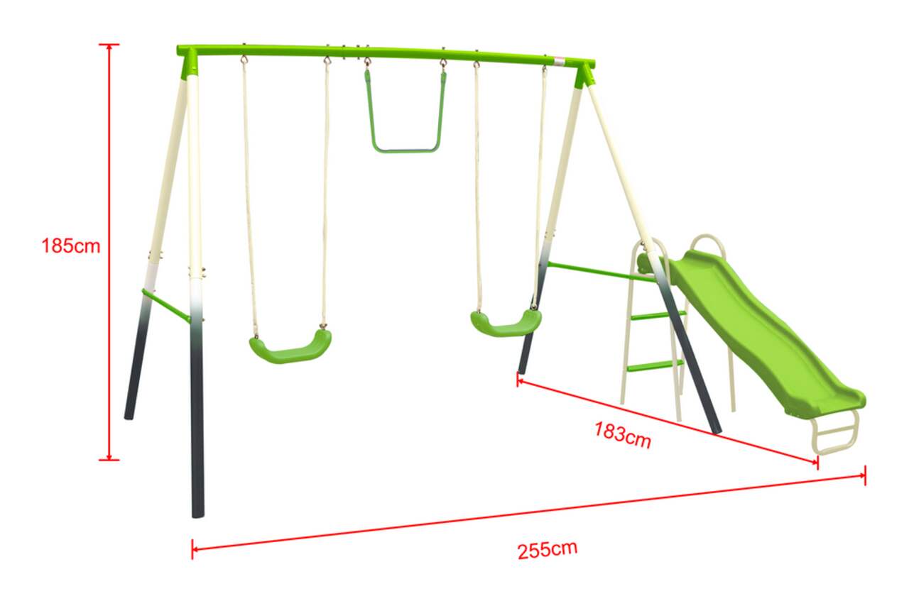 7 station discount swing set