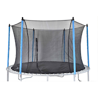 JumpTek Outdoor Durable Trampoline Replacement Safety Enclosure Net, 14-ft Front_Elevated