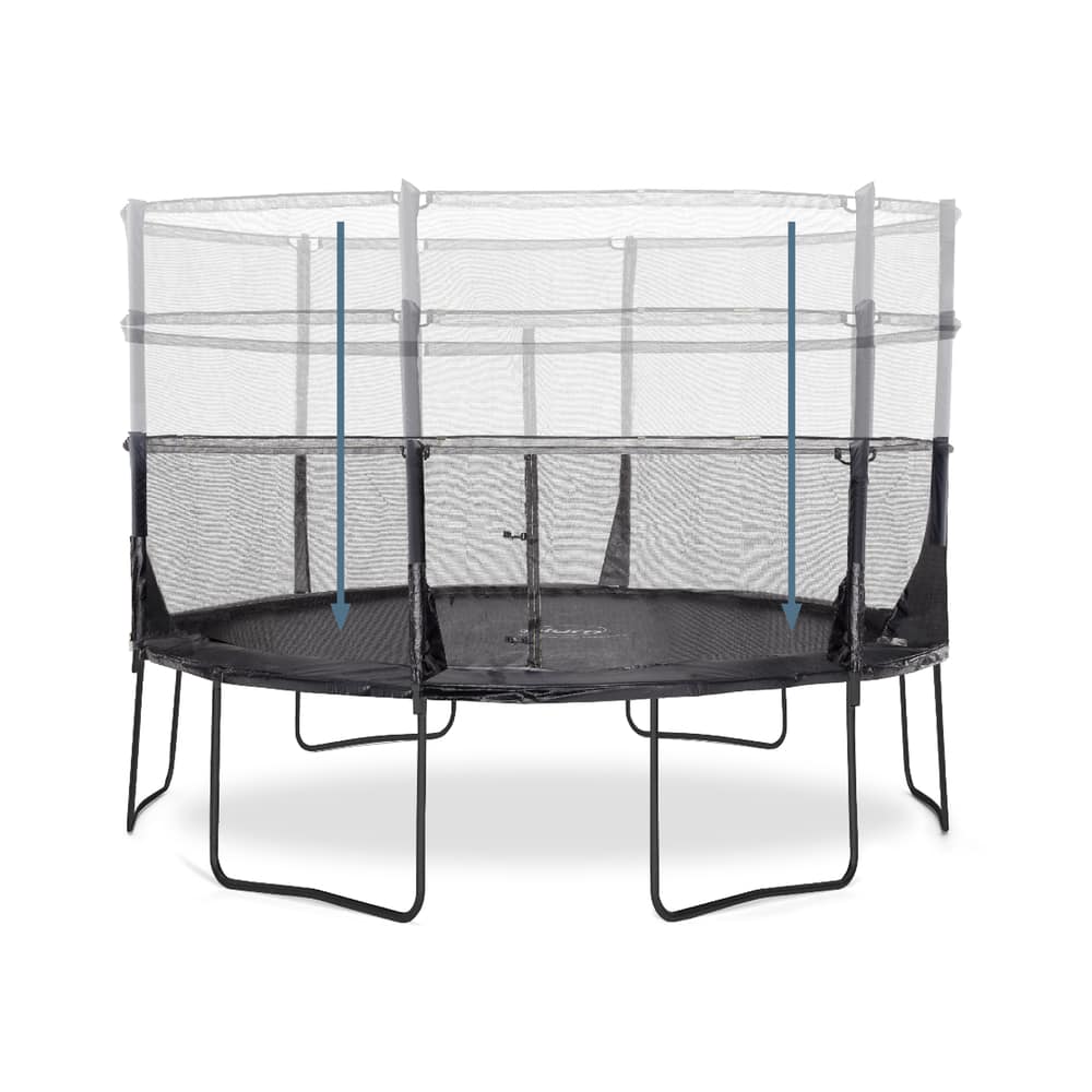 The Plum Space Zone II 12 ft Trampoline on a white backdrop.