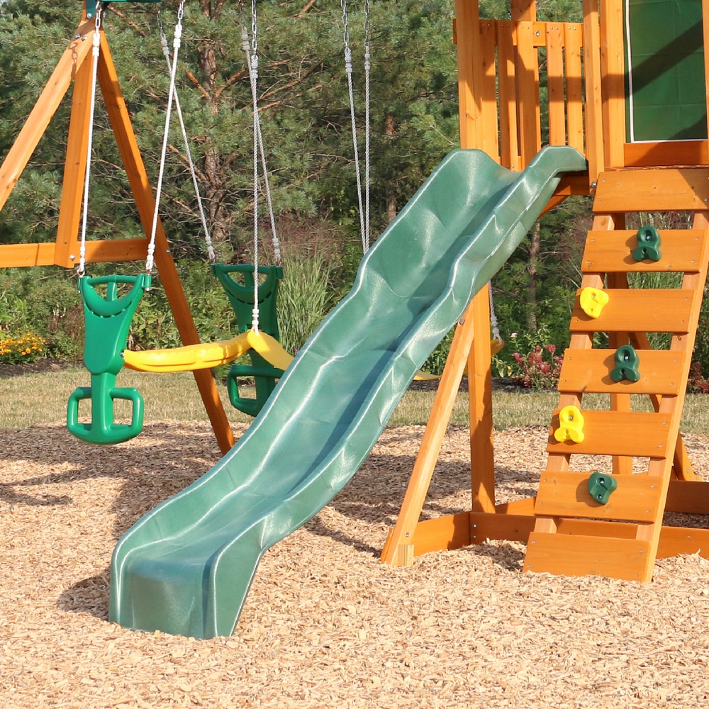 KidKraft Outdoor High Rail/Deck Plastic Slide, Green, Kids Ages 310 Canadian Tire