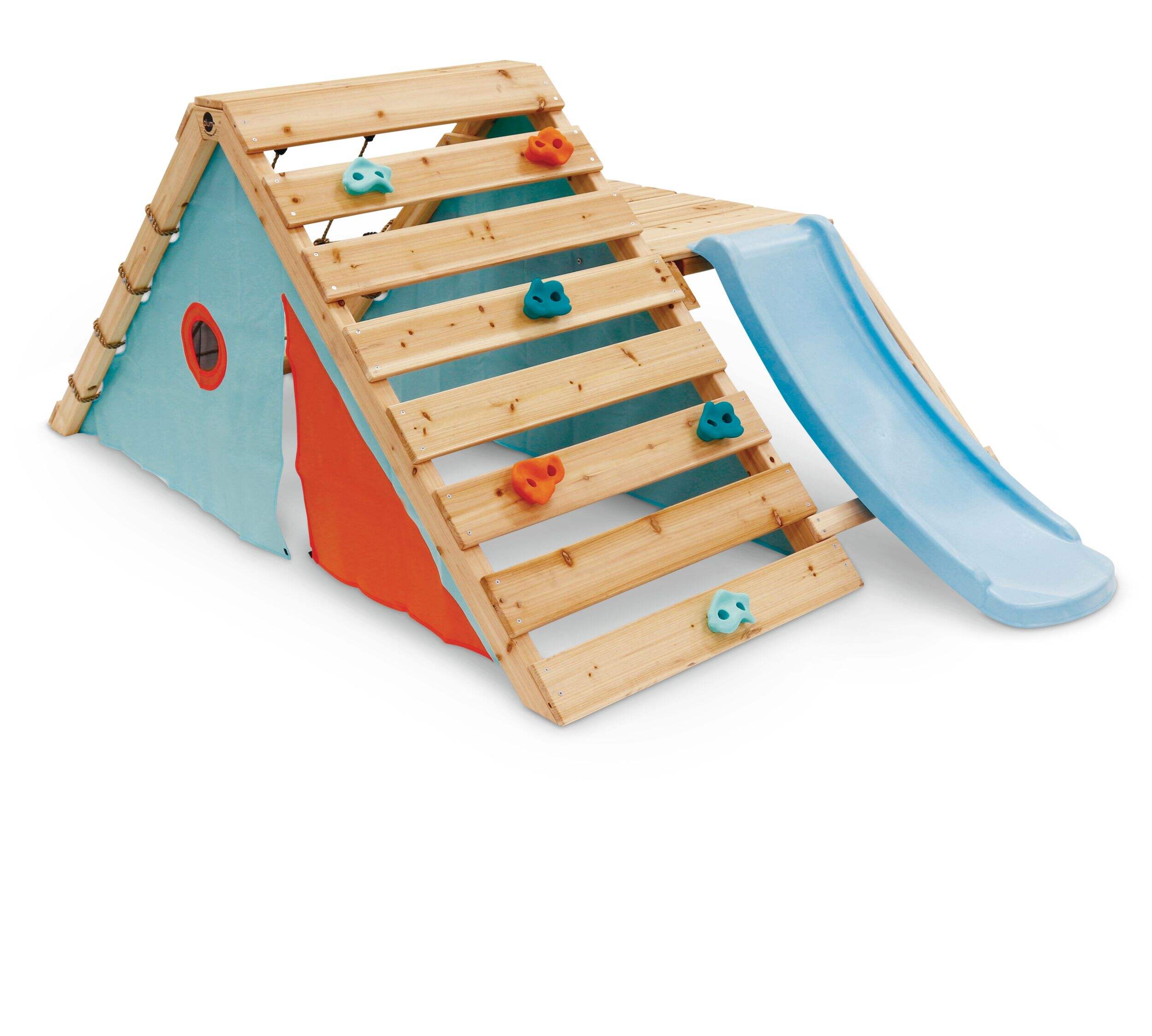 Plum® My First Outdoor Wooden Play Centre, Ages 18mos+ Front_Three_Fourths_Angled_Right