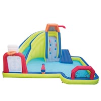BANZAI Arcade Outdoor Inflatable Splash Water Park & Sports Centre Combo, Kids Ages 5+