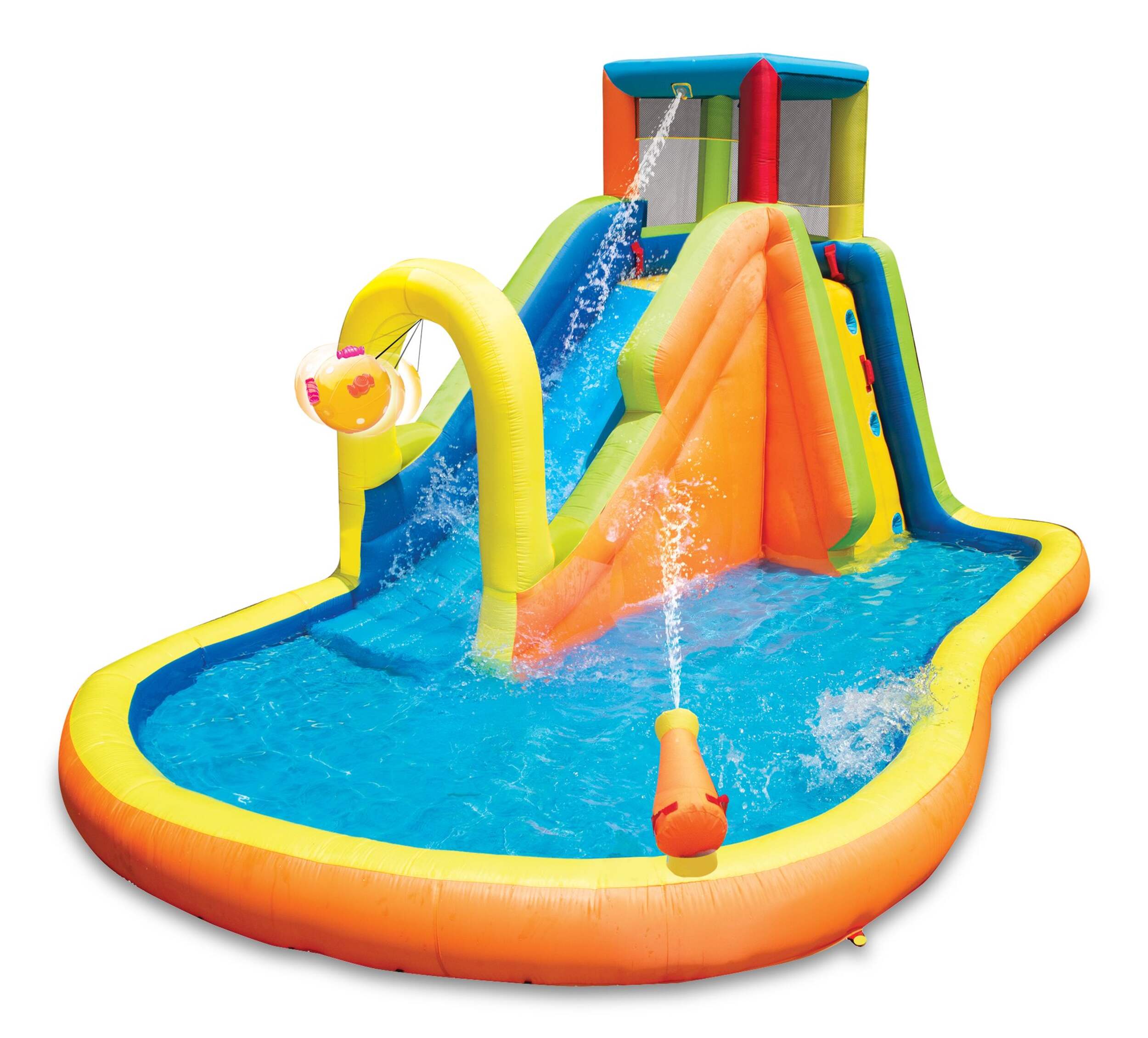 BANZAI Outdoor Piñata Bash Inflatable Water Park Play Centre, Kids Ages ...