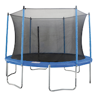 JumpTek Outdoor Round Trampoline with Safety Enclosure, 15-ft, Ages 5+ Front_Flat