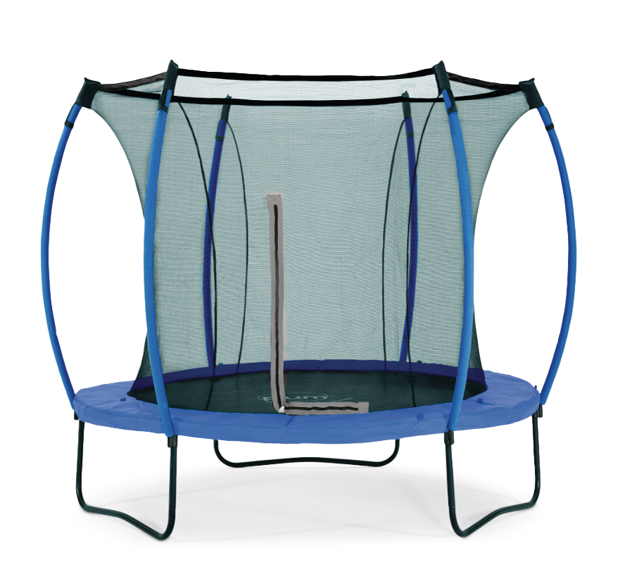 Plum® Springsafe® Blue Outdoor Trampoline with Safety Enclosure and