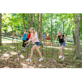 Pont d'obstacle flottant pour la cour Ripline Ninja, 5 ans et plus Front_Angled_Left