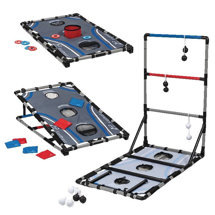 Outbound Portable AllWeather 3in1 Tailgate Combo Game with Play