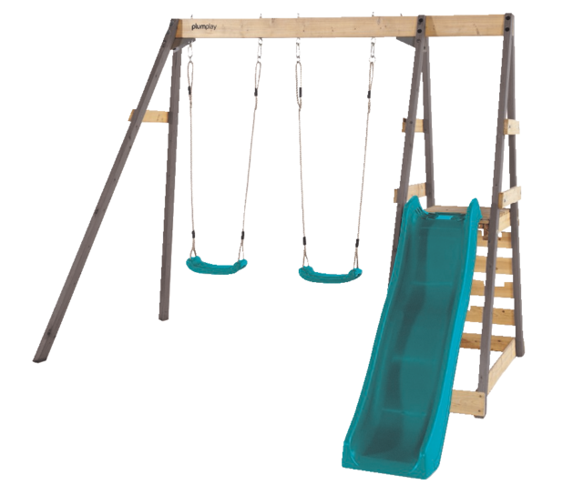 Plum® Tamarin Outdoor Climbing Frame & Swing Set, Kids' Play Centre