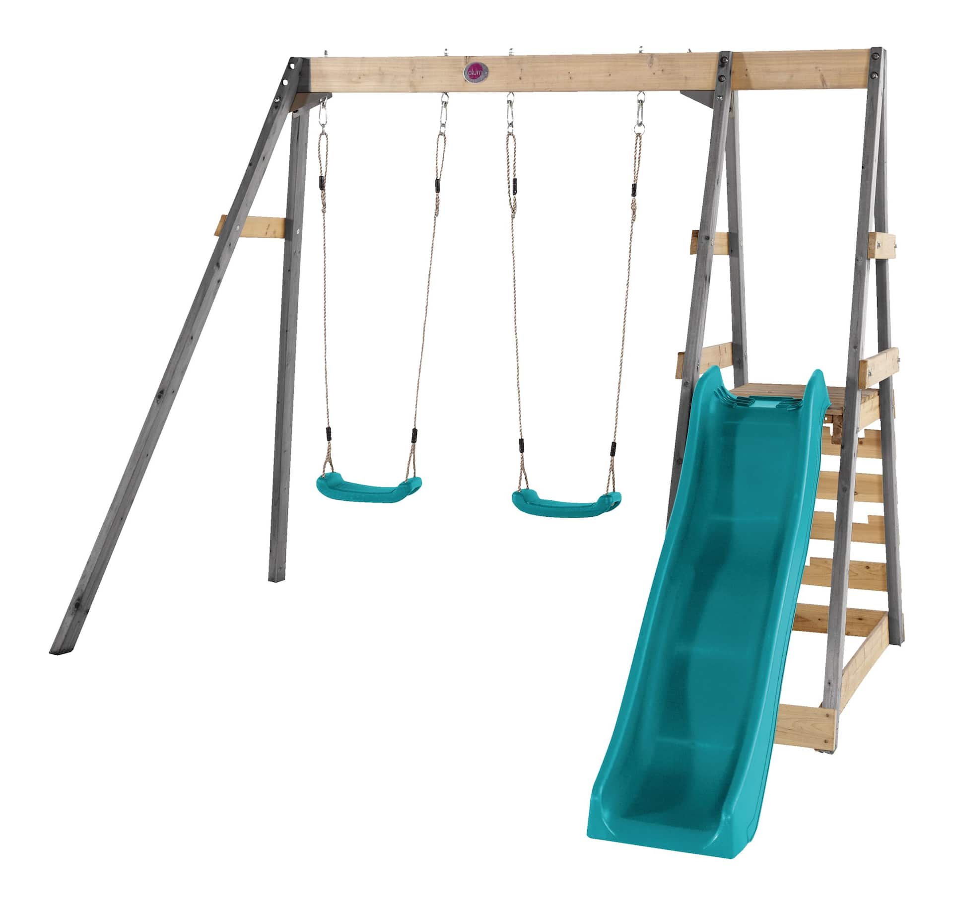 Plum® Tamarin Outdoor Climbing Frame & Swing Set, Kids' Play Centre