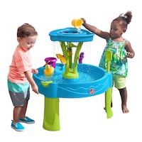 Step 2 Summer Showers Water Table with Accessories, Ages 1.5+ Front_Three_Fourths_Angled_Right
