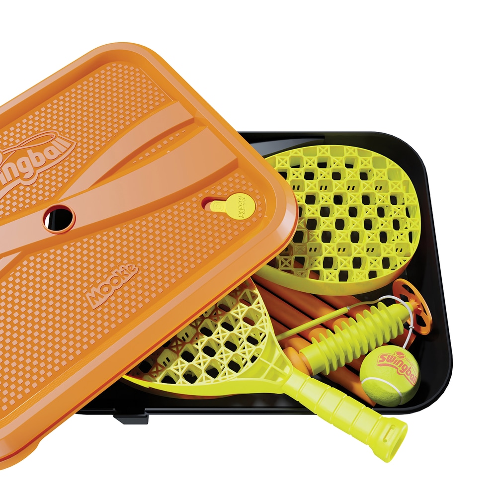 All Surface Tournament Swingball Set, with Tennis Balls, 2 Bats