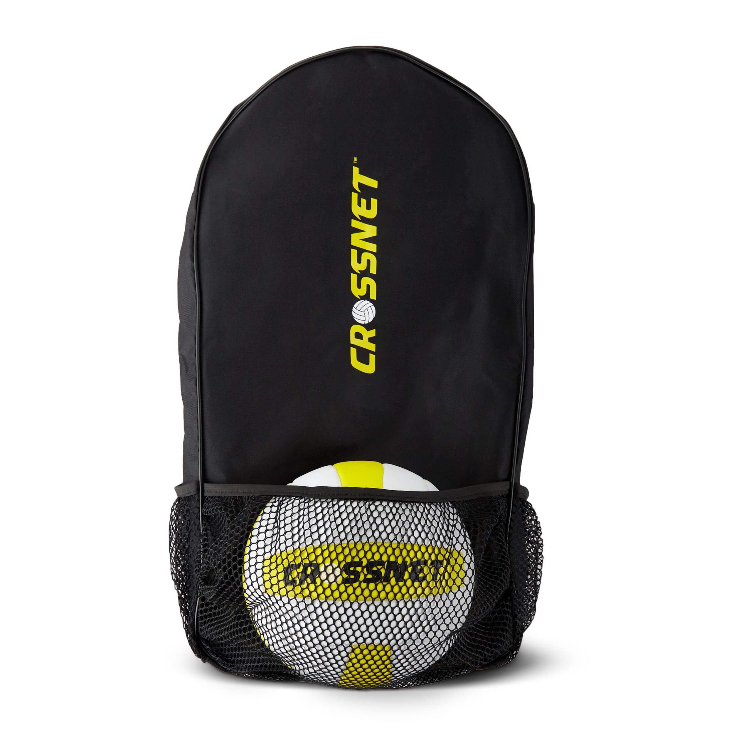 Outdoor Portable 4-Square Crossnet Game, includes Storage Bag, All Ages Front_Flat