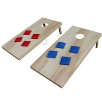 Triumph Woodie Cornhole Set, 2 x 4-ft Front_Three_Fourths_Angled_Left