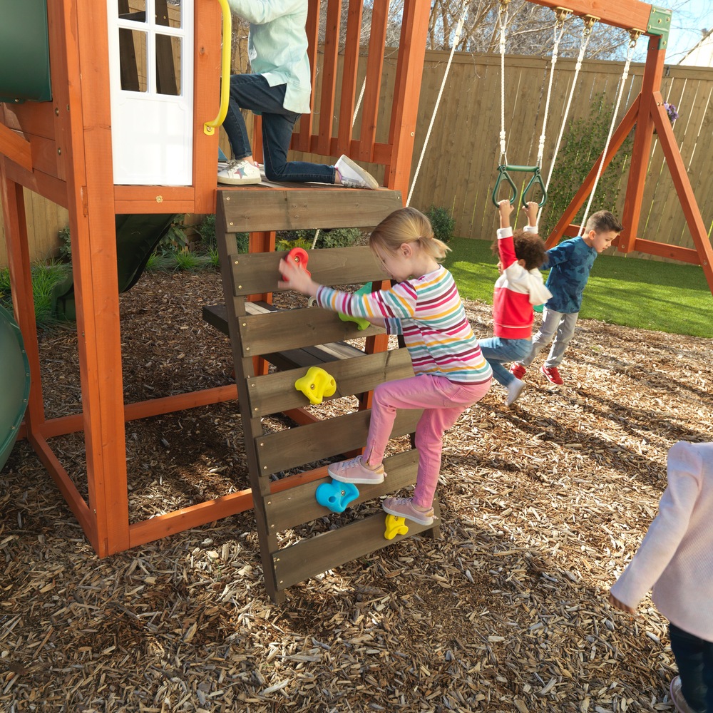 KidKraft Austin Playset with Rock Wall Ladder & Swings Canadian Tire