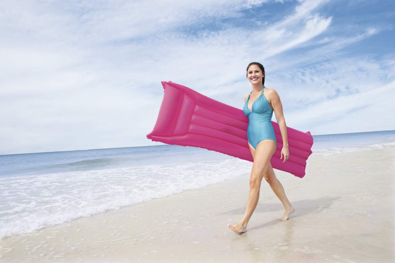 Inflatable Pool Lounger 72 in x 27 in Assorted Colours Party City