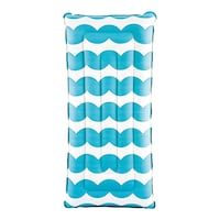 Stella & Finn Canvas Inflatable Water Float Pool Lounger, 60-in x 29-in, Assorted Colours Overhead_Flat