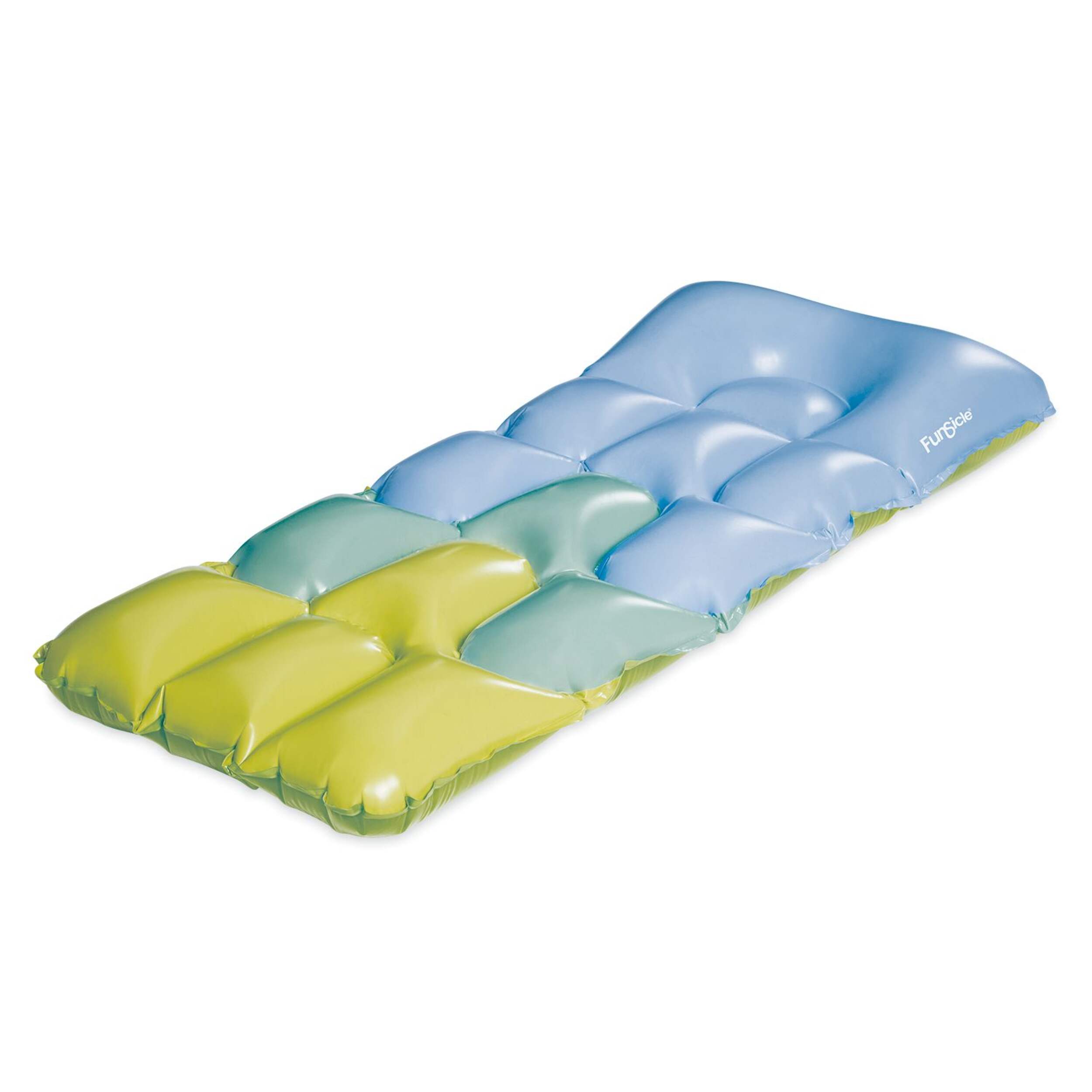 Flotteur gonflable pour piscine/eau Funsicle Cloud Escape, bleu, 72 x 32 po Front_Three_Fourths_Angled_Left