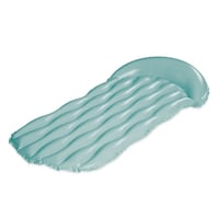 Funsicle Simple ZZ Inflatable Water Mat/ Float, Mint, 72-in x 34-in Front_Three_Fourths_Angled_Left