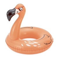 Funsicle Flaming Flamingo Inflatable Pool Swim Ring/Tube, 33-in Front_Three_Fourths_Angled_Left