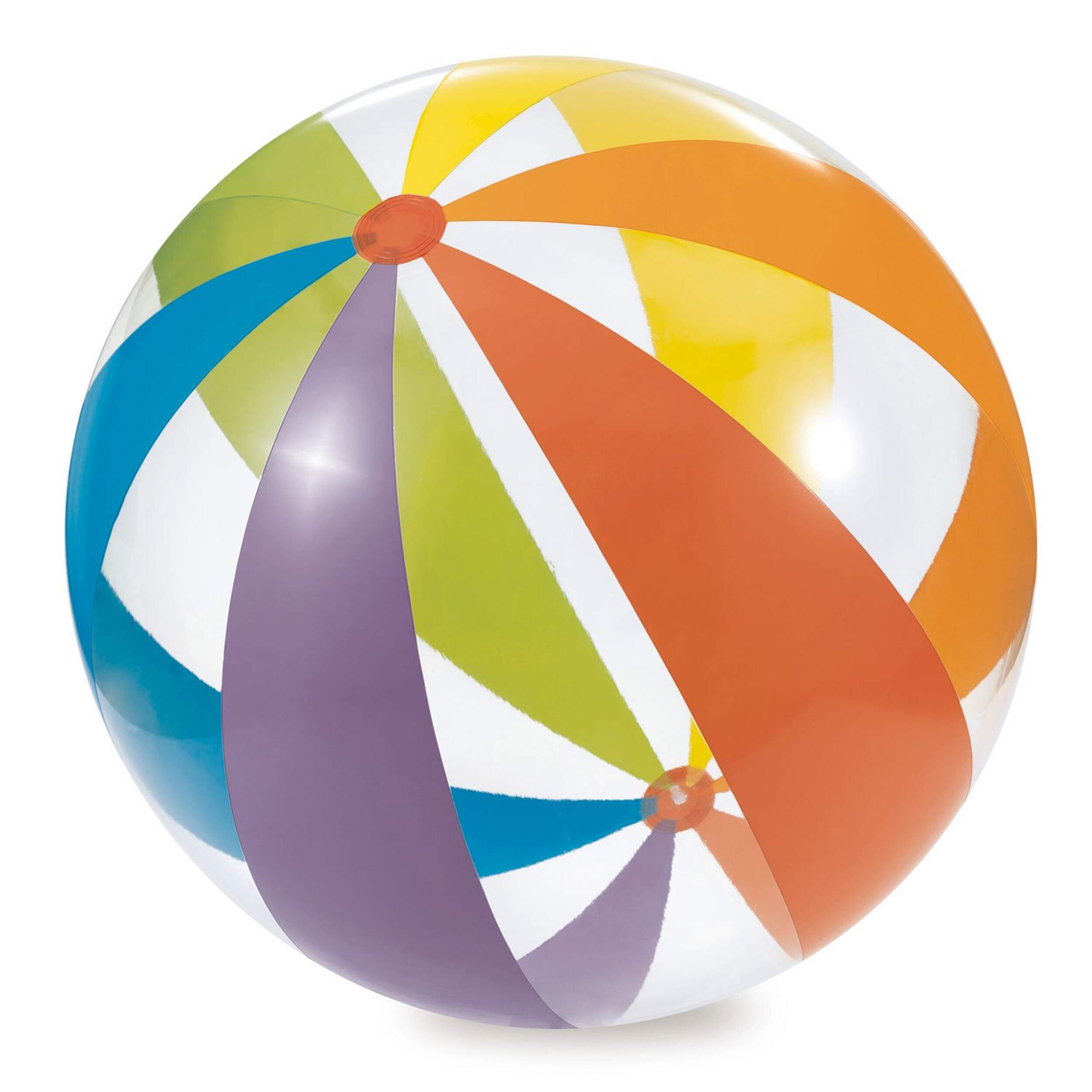 Stella & Finn Seathru Inflatable Pool Swim Beach Ball, Lightweight & Puncture-Resistant, 30-in Front_Three_Fourths_Angled_Left