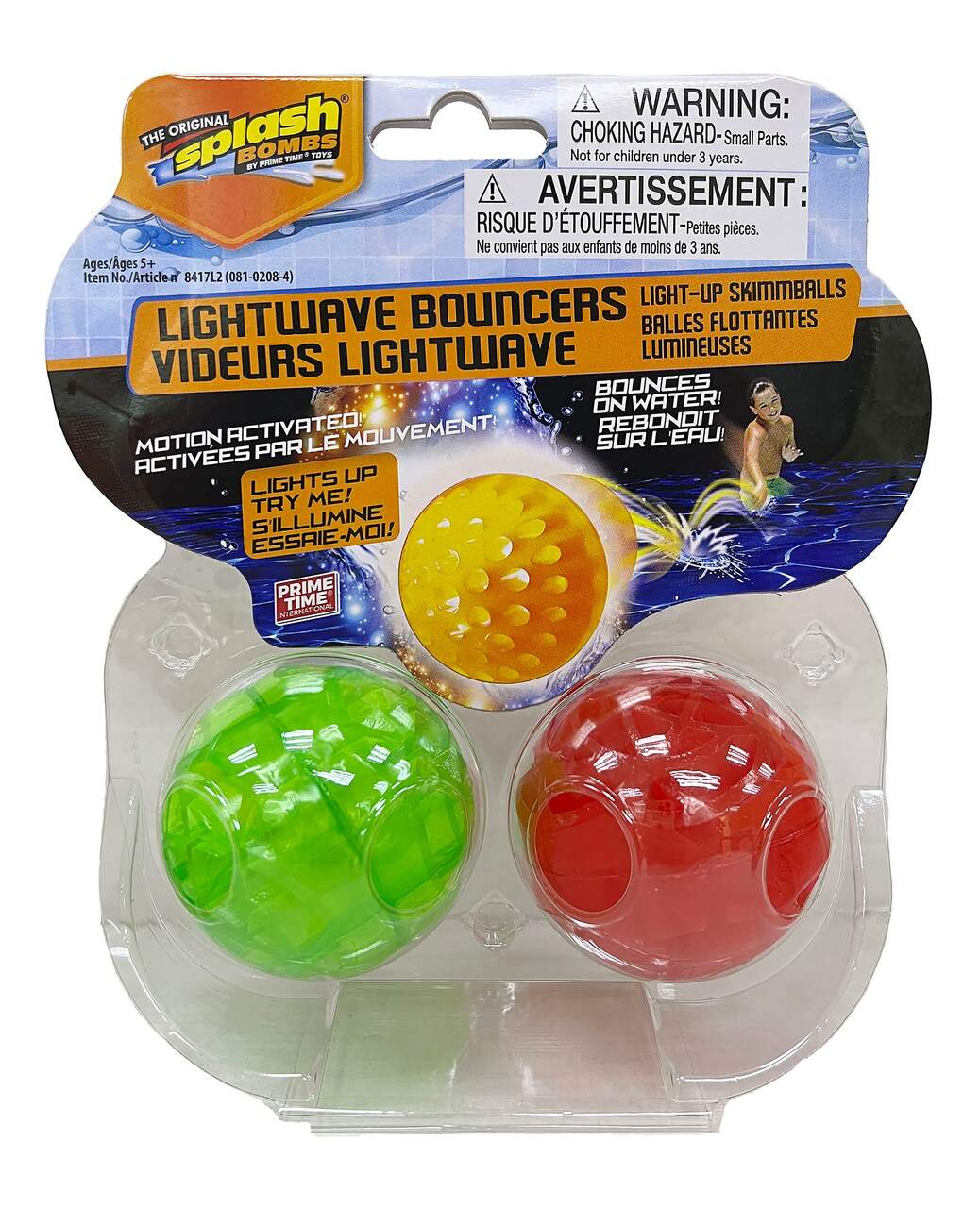 Luminator Light-Up Skim Ball Game, Water Activity, 2-pk