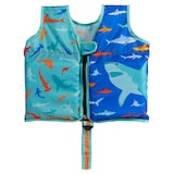Swimways Kids' UPF 50+ Sun Protected Swim Vest, Shark Design, Ages 2+ Front_Flat