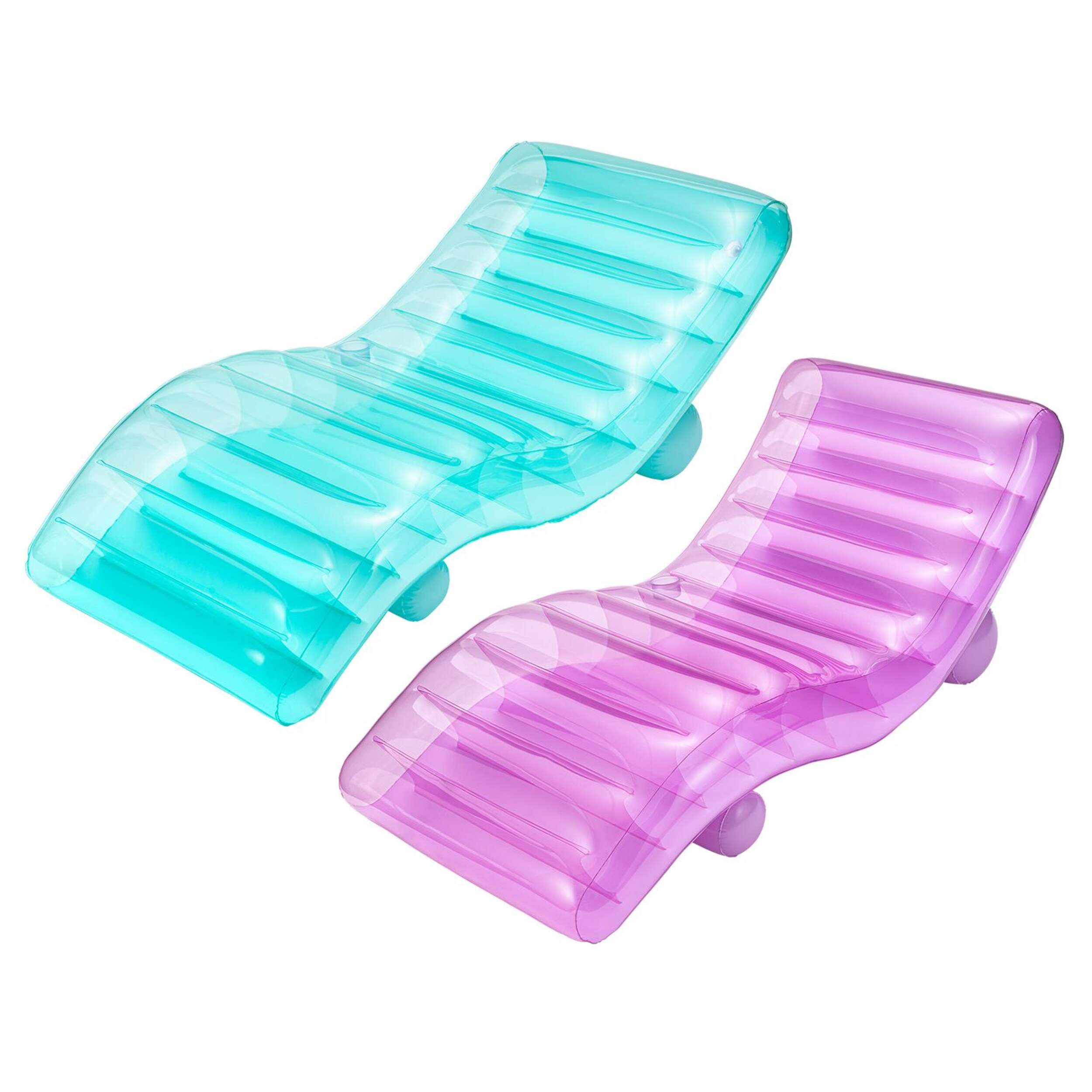 Funsicle FunChaiser Pool Lounger, 2-in-1 Valve, Ages 14+ Front_Three_Fourths_Angled_Left