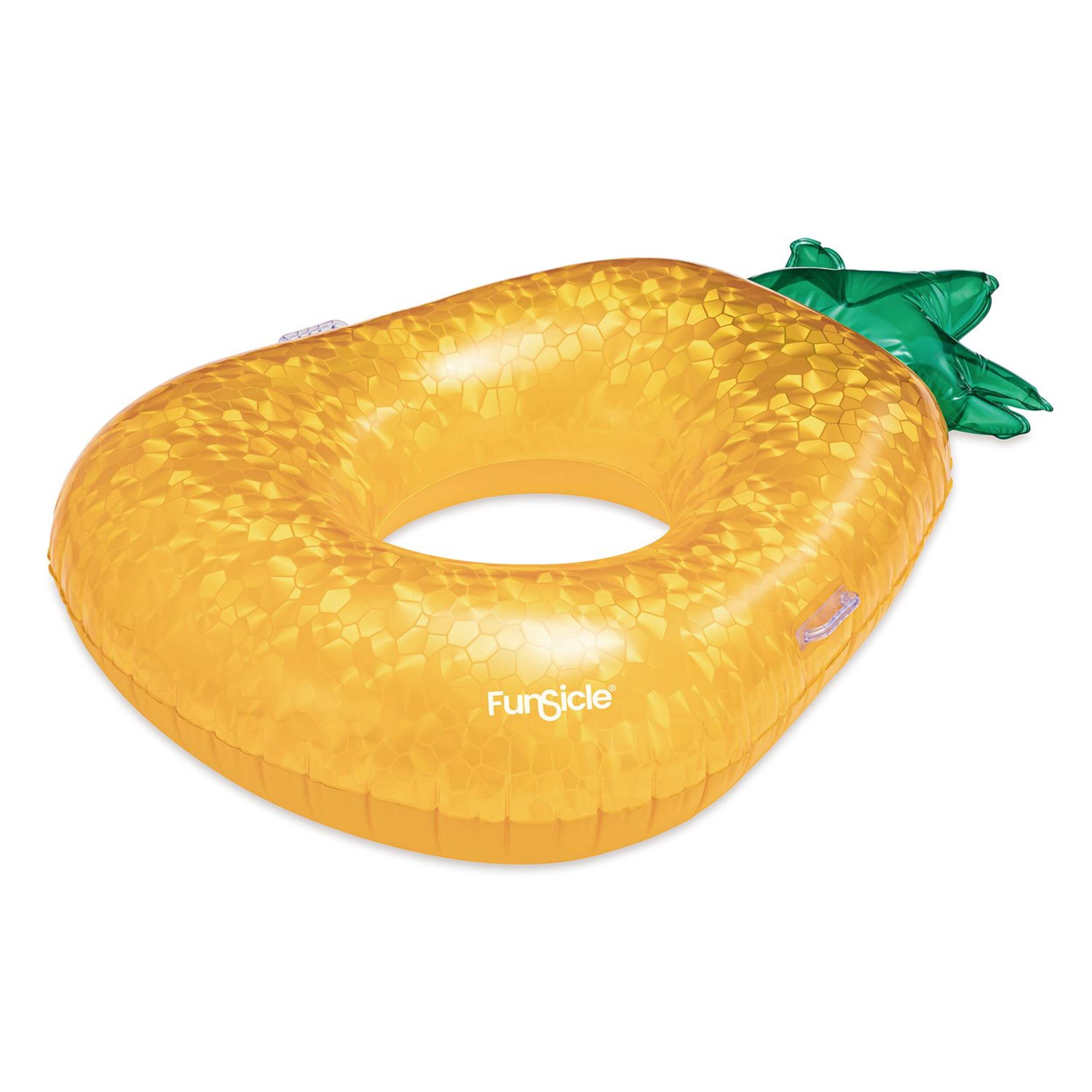 Funsicle Pineapple Pool Tube, Ages 9+ Front_Three_Fourths_Angled_Left