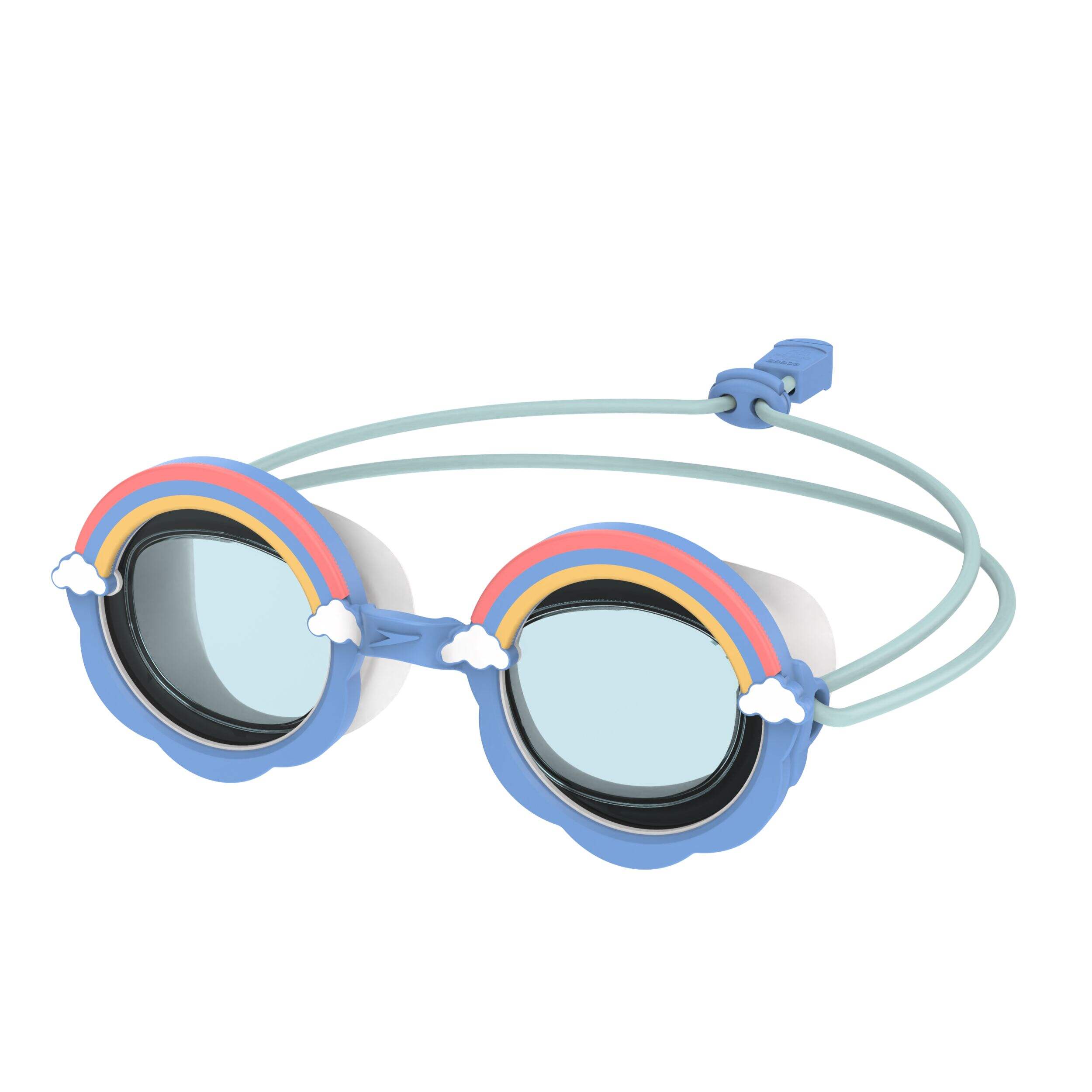Speedo Kids' Sunny Vibes POP Goggles, UV Protection, Ages 3-6 Front_Three_Fourths_Angled_Left