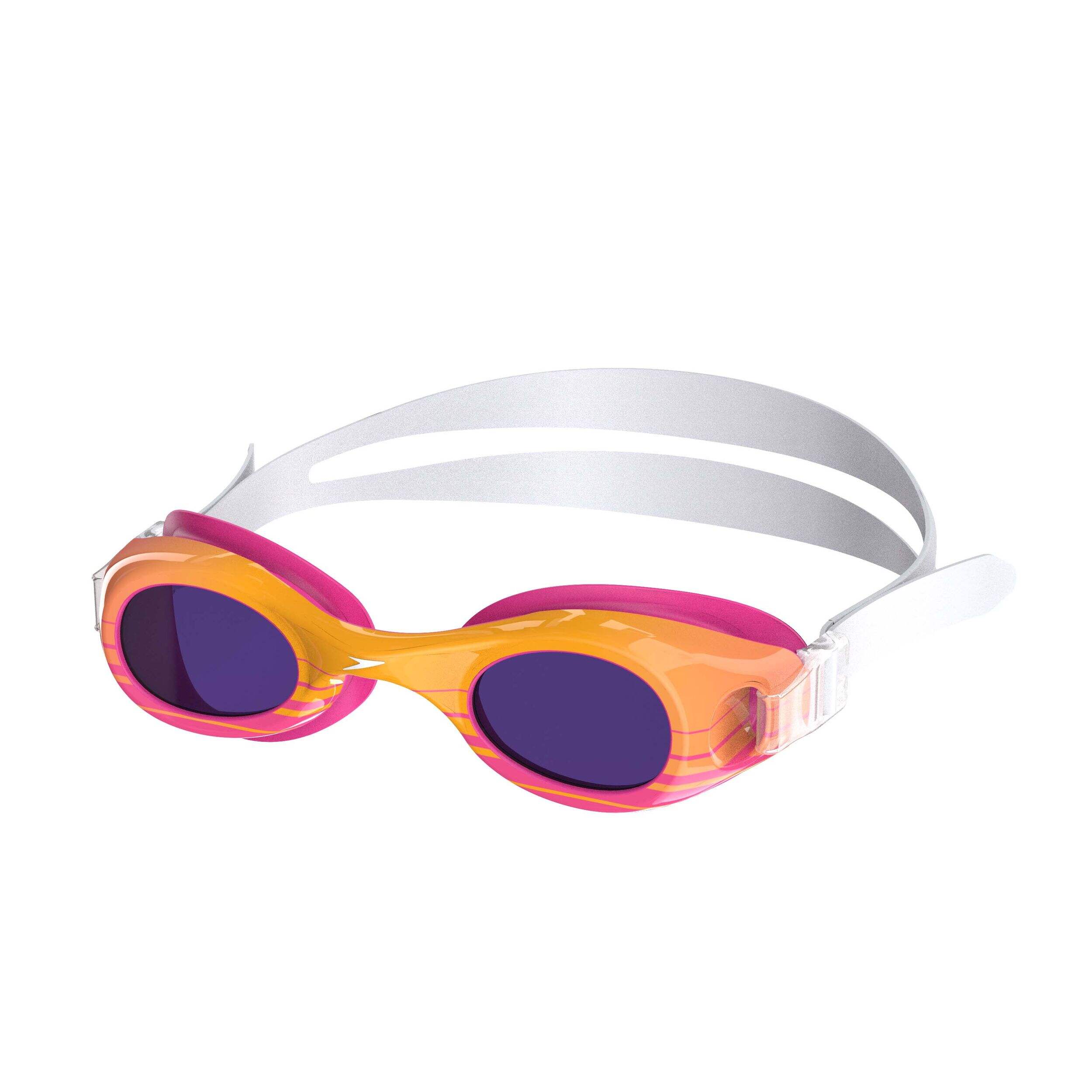 Speedo Kids' Glide Print Goggles, UV Protection Front_Angled_Left