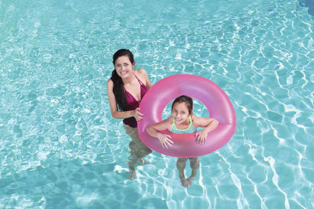 Bestway Inflatable Round Pool Swim Tube, 36-in, Assorted Colours