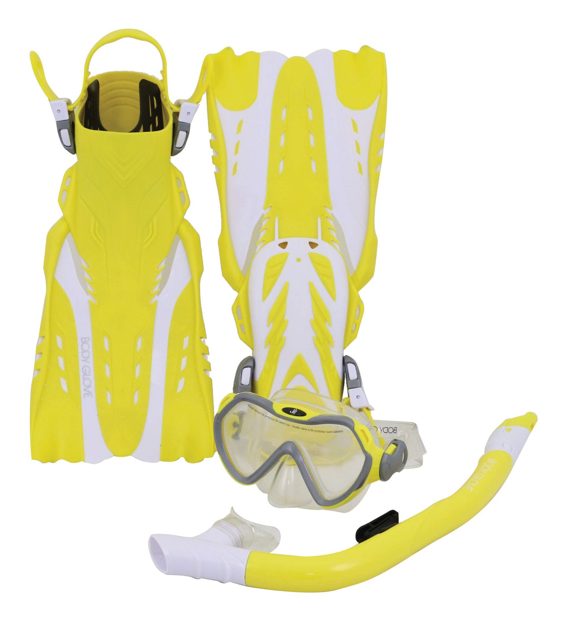 Body Glove Youth & Adult Swimming Mask, Snorkel & Fins Set, S/M Composite_or_Mixed