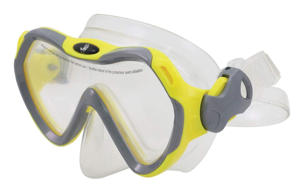 Kit de snorkeling masque Easybreath 500 palmes Adulte - bleu