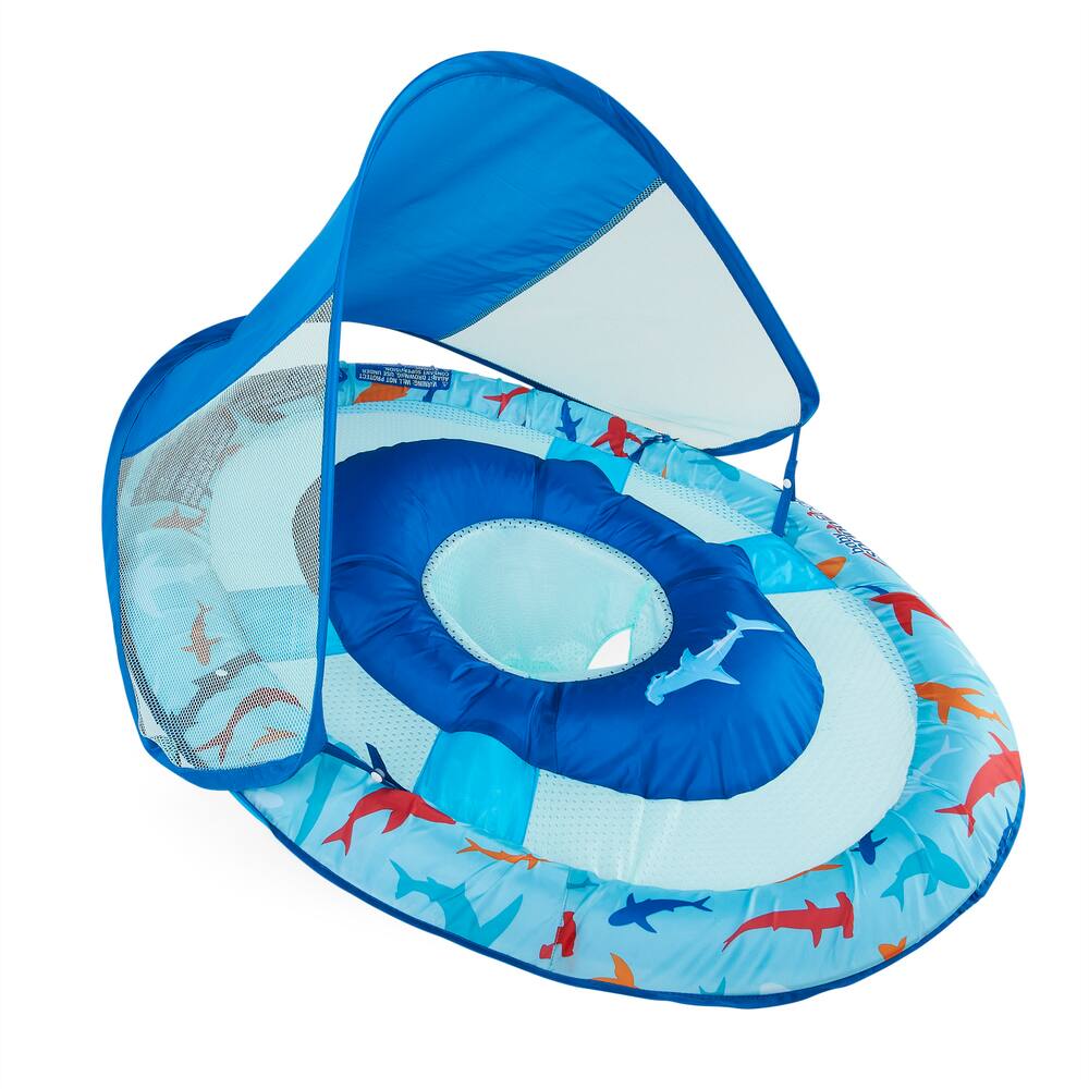 Swimbobo Swim Float Free Swimming Baby Inflatable Swim Float Seat Boat Pool Swim  Ring for Toddler Blue Shark with Squirt Guns - Walmart.com