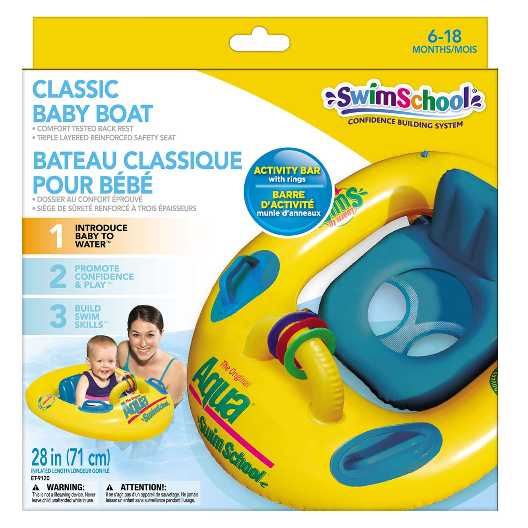 Swimways Sea Squirts Floating Kids' Swim Trainer, Pink, Age 5+