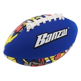 "Banzai" Aqua Inflatable Wet or Dry Football Toy, Assorted Colours, Ages 3+, for Beach/Pool Fun Activities Front_Three_Fourths_Angled_Left